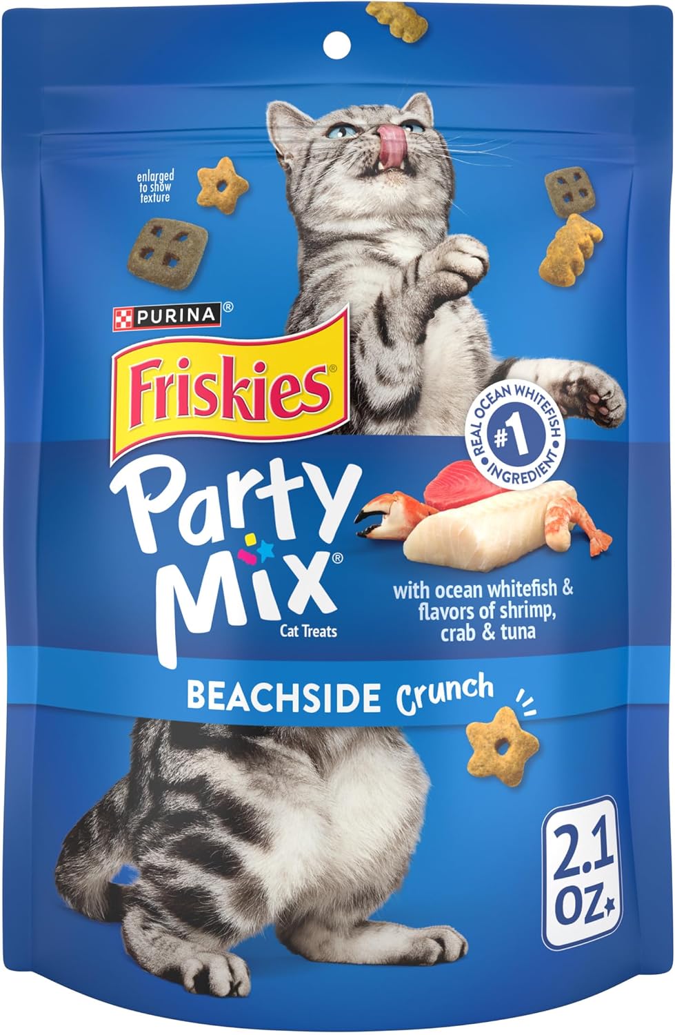 Purina Friskies Cat Treats, Party Mix Beachside Crunch - 30 oz. Pouch - Image 13