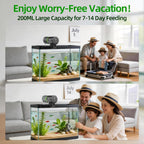 Freesea automatic fish feeder moisture proof drum container