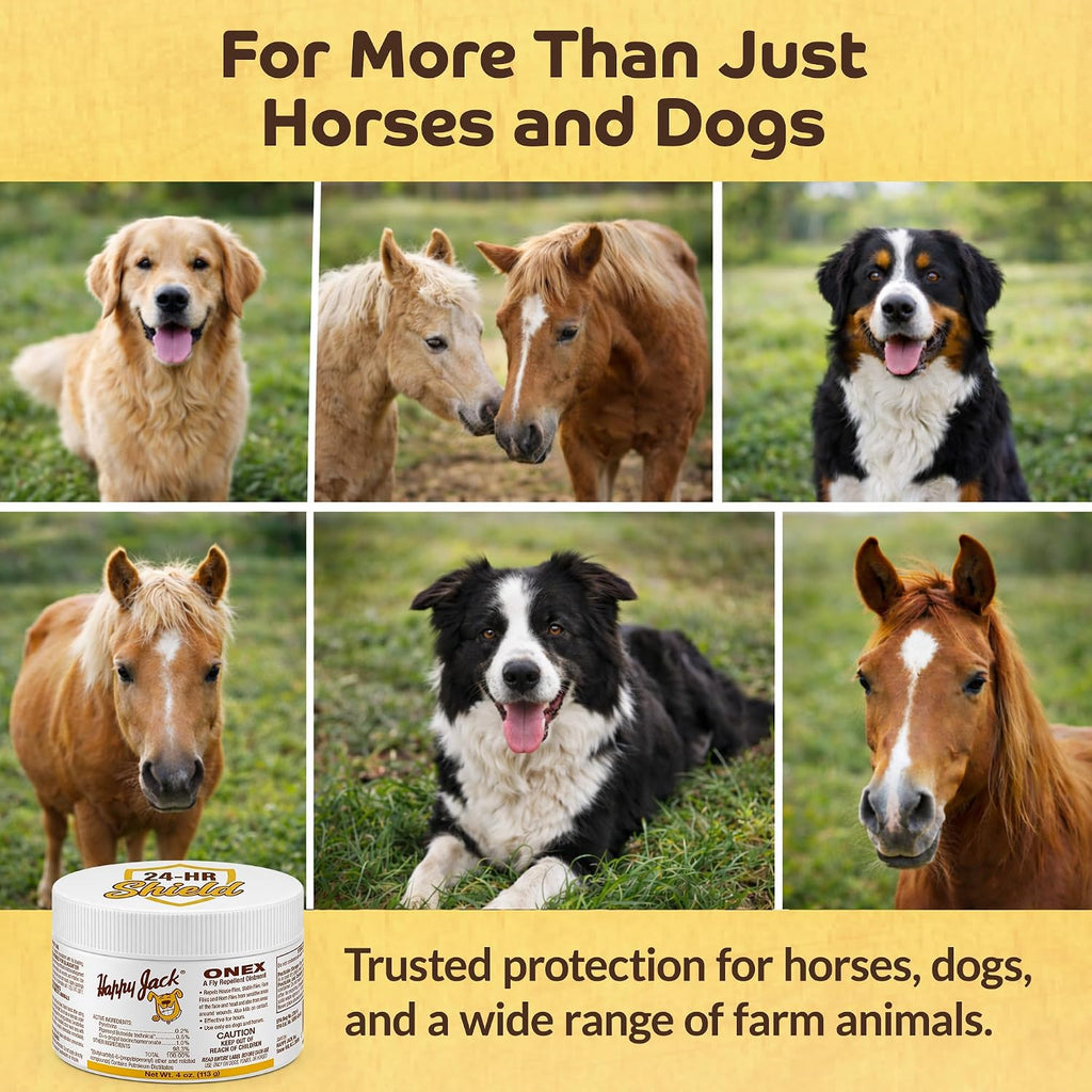 Happy Jack Onex Fly Repellent Ointment complete package overview