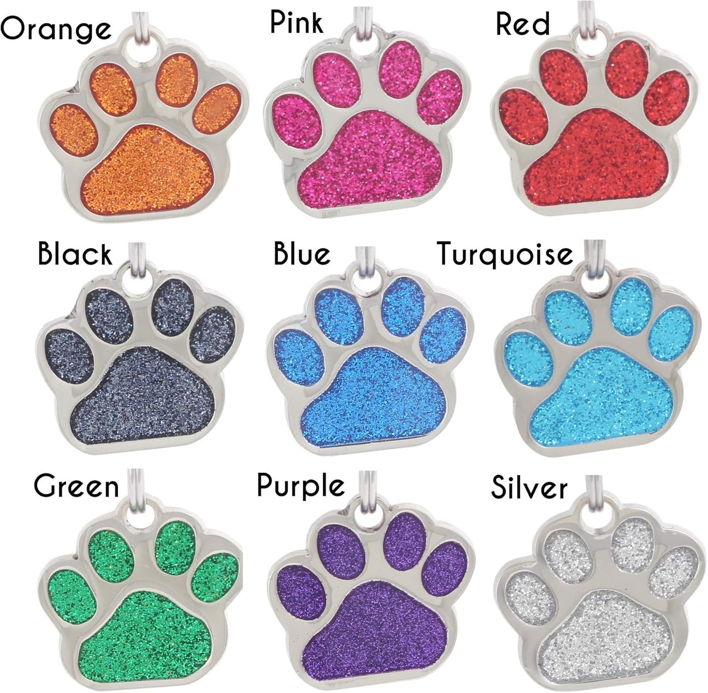 Io Tags custom engraved pet ID tag back panel laser etched text example