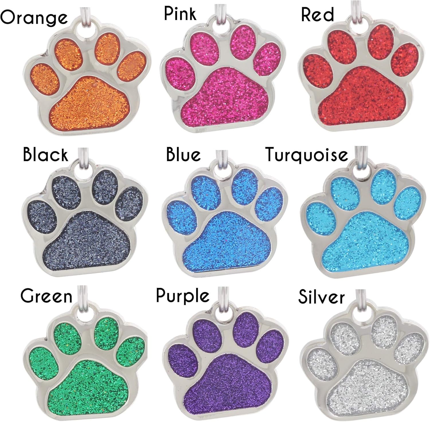 Io Tags custom engraved pet ID tag back panel laser etched text example