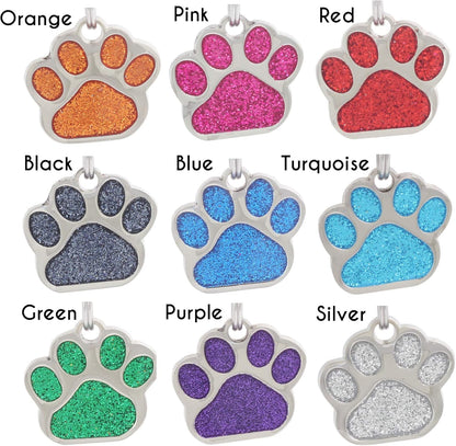 Io Tags custom engraved pet ID tag back panel laser etched text example