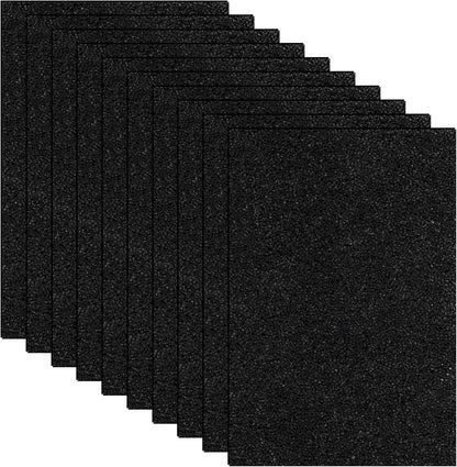 Useamie carbon litter box filter pads front view ten pack for enclosed pet pans