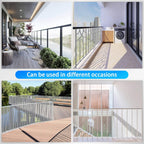Foldable design of Jumxsrle balcony guard for versatile fit