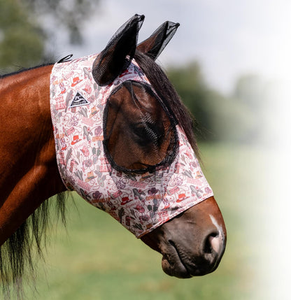 Professional's Choice Comfort Fit Fly Mask | Pacific Blue - Image 13