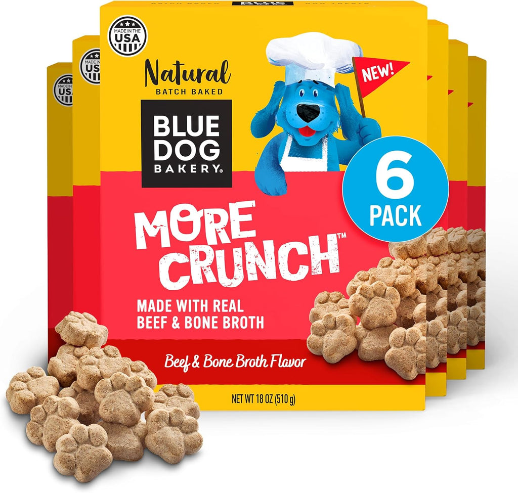 Blue Dog Bakery More Crunch Large Assorted Flavors, Dog Biscuits, Healthy Treats, All Natural, Bacon, Chicken, Cheese, Peanut, 43.2 oz (Pack of 1) - Image 14