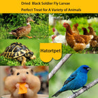 Hatortpet dried black soldier fly larvae bag label view