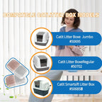 Authentic USA imported cat litter box odor eliminator pads layout demonstrating thick cotton mesh design