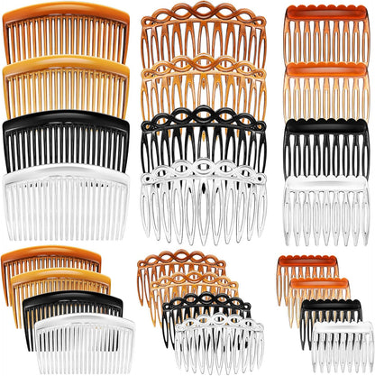 Chuangdi 24 piece French hair side comb set front view