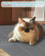 Urine resistant cat litter mat backing showing anti slip grip features