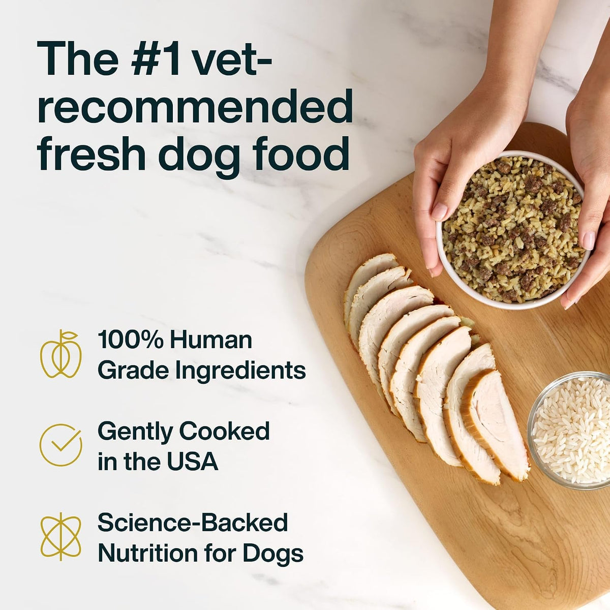 Human grade turkey and rice fresh dog food recipe limited ingredient nutrition info