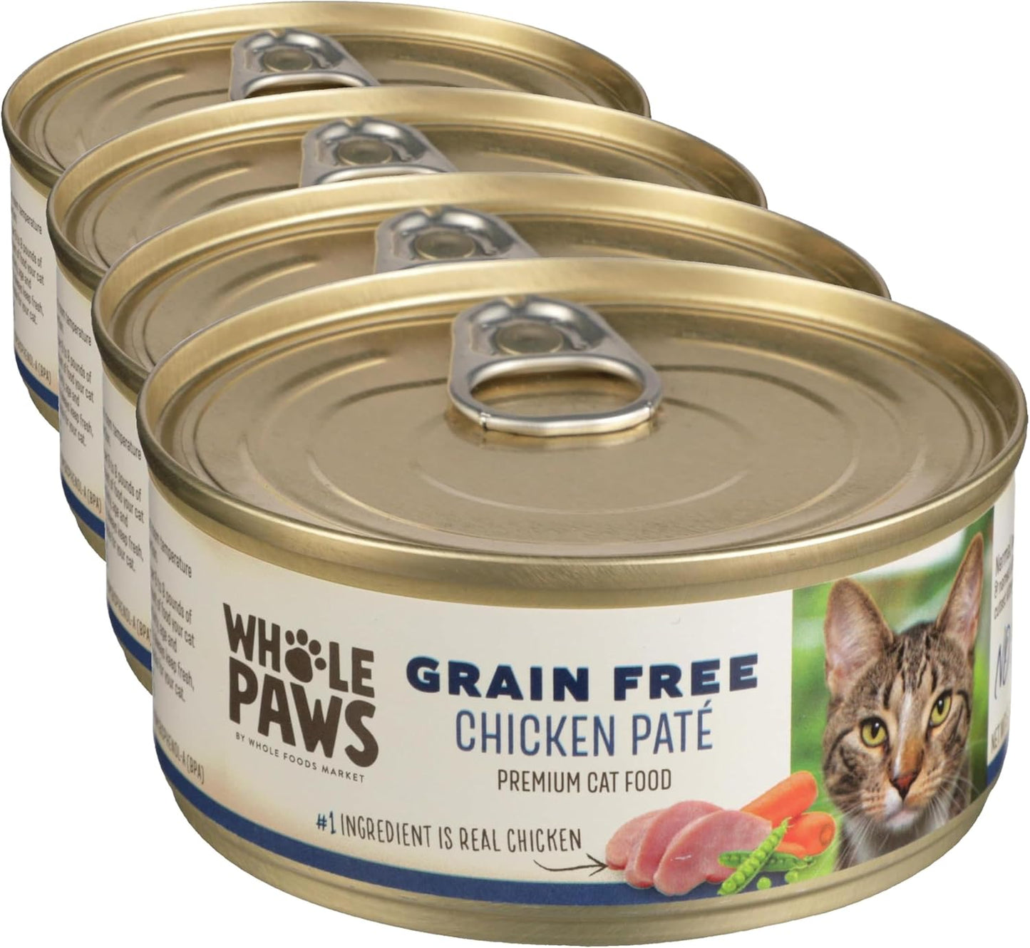 Whole Paws, Grain-Free Wet Cat Food, Chicken Pat, 5.5 Ounce - Image 9