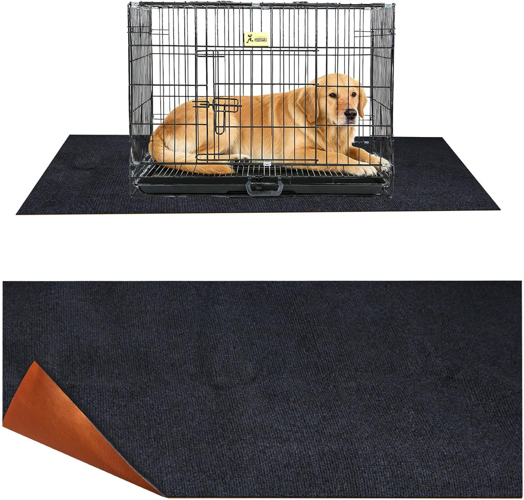 LynxLink extra large waterproof dog crate mat front view