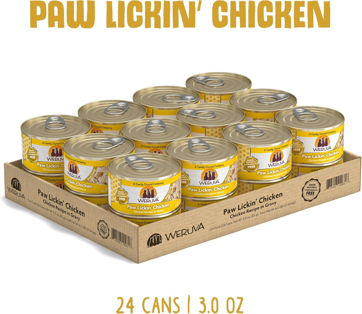Weruva Paw Lickin' Chicken Wet Cat Food Can Pack Of 24
