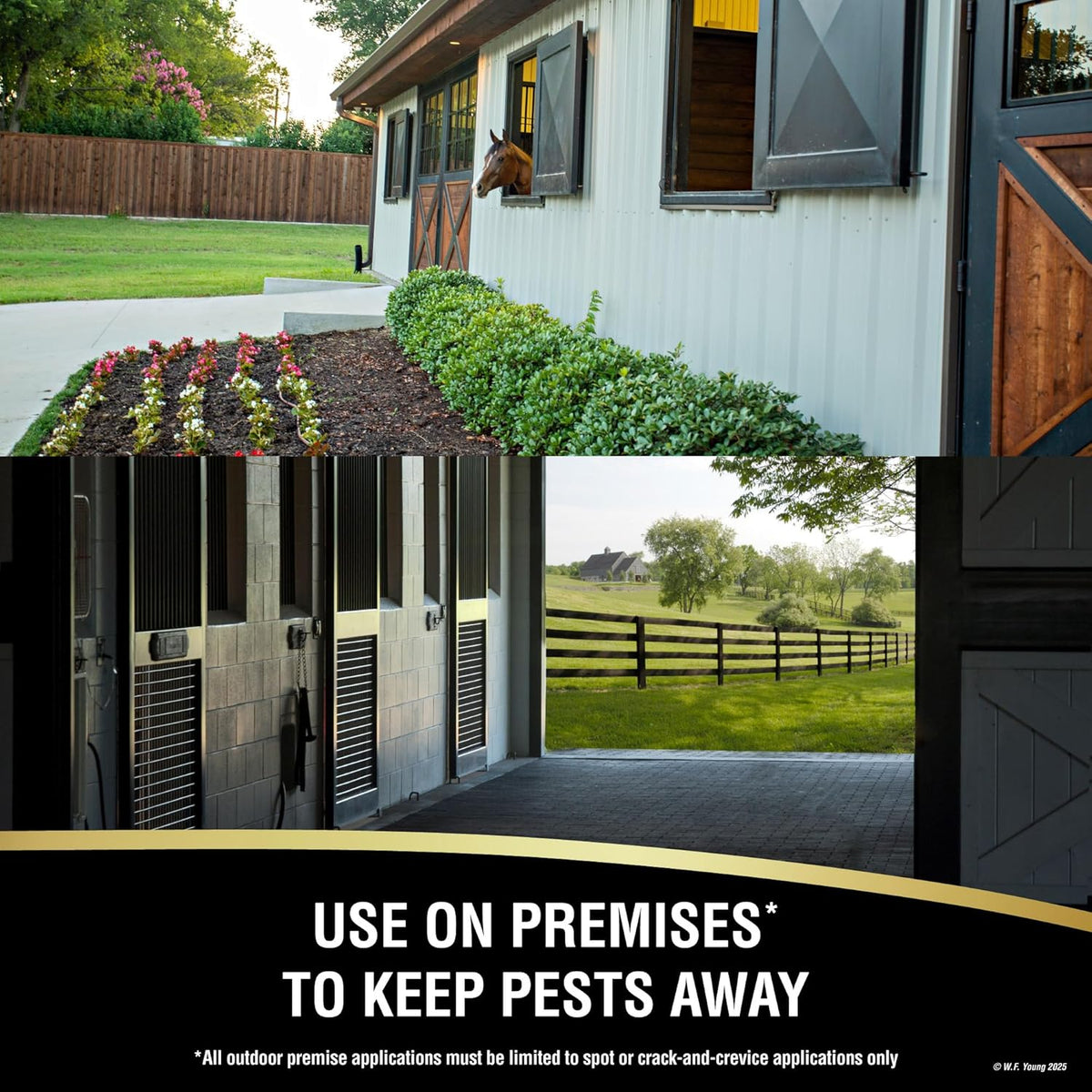 Absorbine pest control spray container side angle view