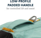 Front chest view displaying the reinforced webbing loop designed for controlling dogs that pull.