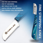 Full layout of the authentic FLAMIA & JABZ six piece right handed grooming kit