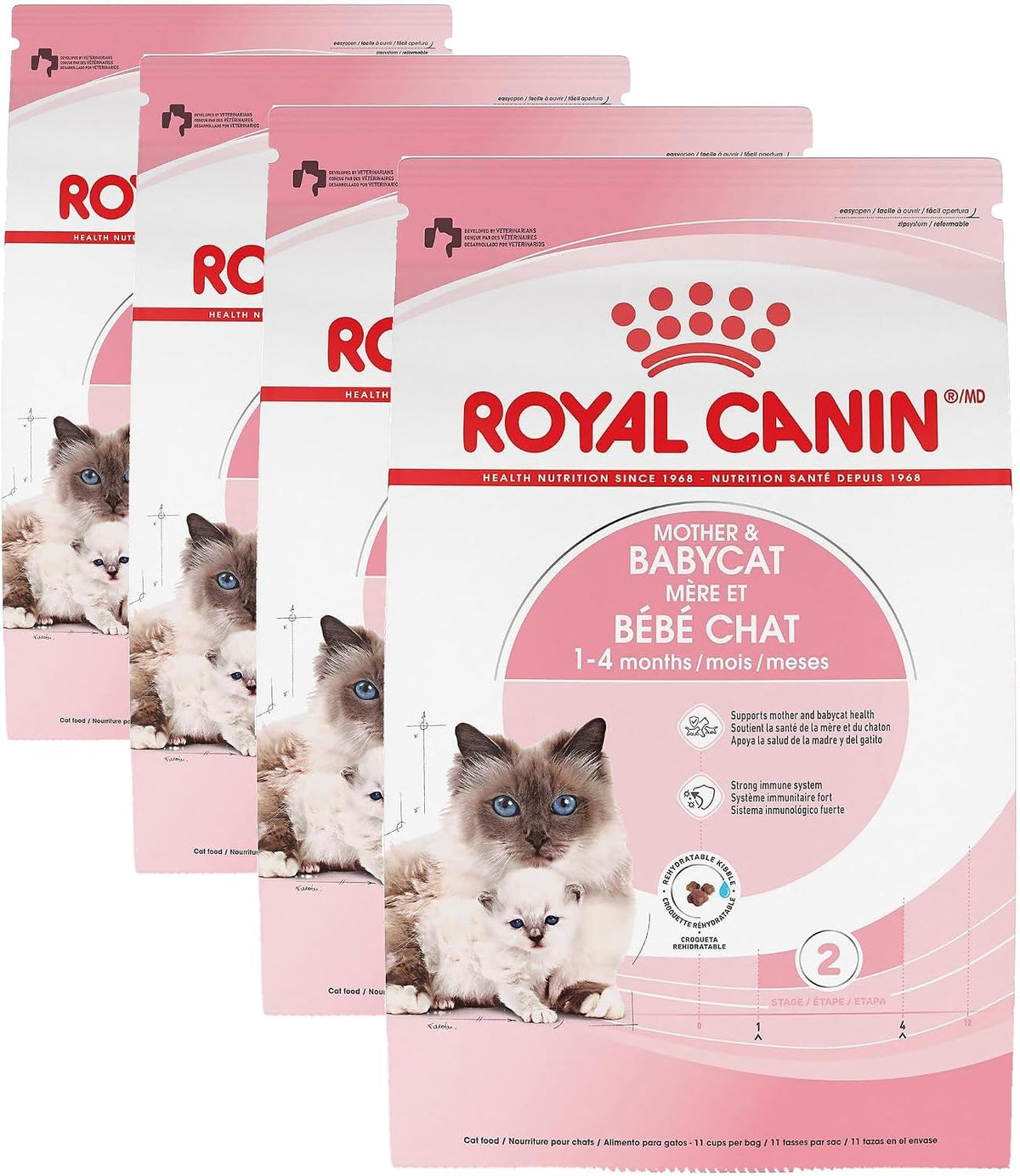 Royal Canin Feline Health Nutrition Mother & Babycat Queen Dry Cat Food, 3 lb Bag - Image 10