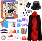 Pixata magic kit for kids with magician costume and props front view