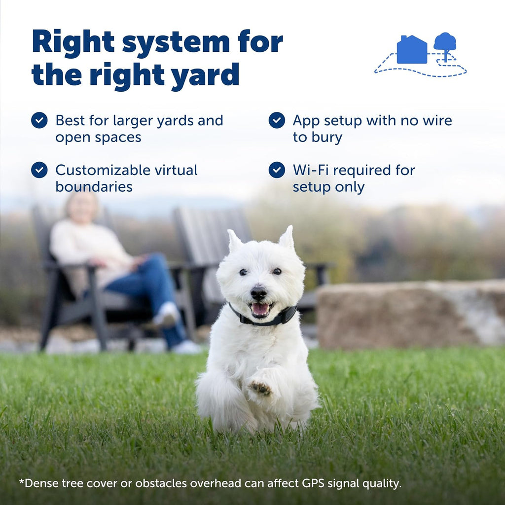 AccuGuard AI motion detection and satellite tracking system overview for pet containment.
