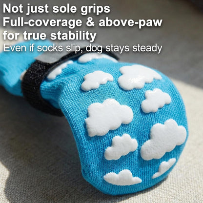 Purrzone paw protector socks showing soft fabric texture