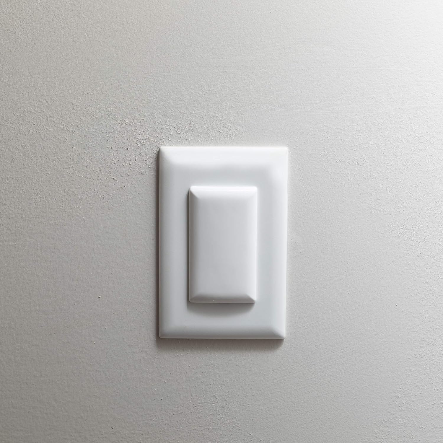 Qdos Safety StayPut Double Outlet Plug Cover front view white