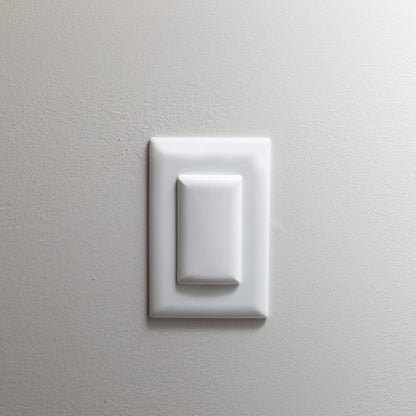 Qdos Safety StayPut Double Outlet Plug Cover front view white