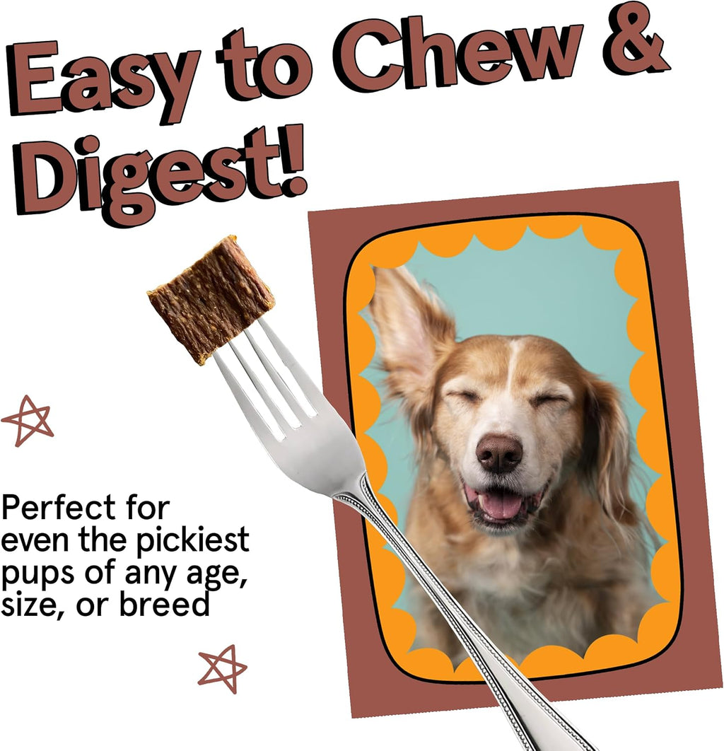 TRMC healthy natural dog food bag displaying nutritional analysis and organic components