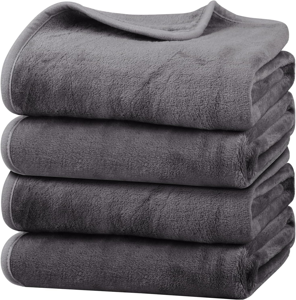 Onarway Dog Blanket Washable for Puppy: 4 Packs Dog Blankets 40"x28" - Fluffy Soft Small Throw for Cat Puppy Kitten Dogs - Fleece Pet Blankets for Bed Sofa Car and Indoor - Grey and Khaki - Image 12