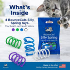 Cat Spring Toys Cats Can't Resist - Family Made in the USA, Set of 4 - Image 9