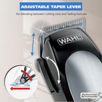 Professional cordless pet hair trimmer kit showing included scissors and finishing comb accessories.