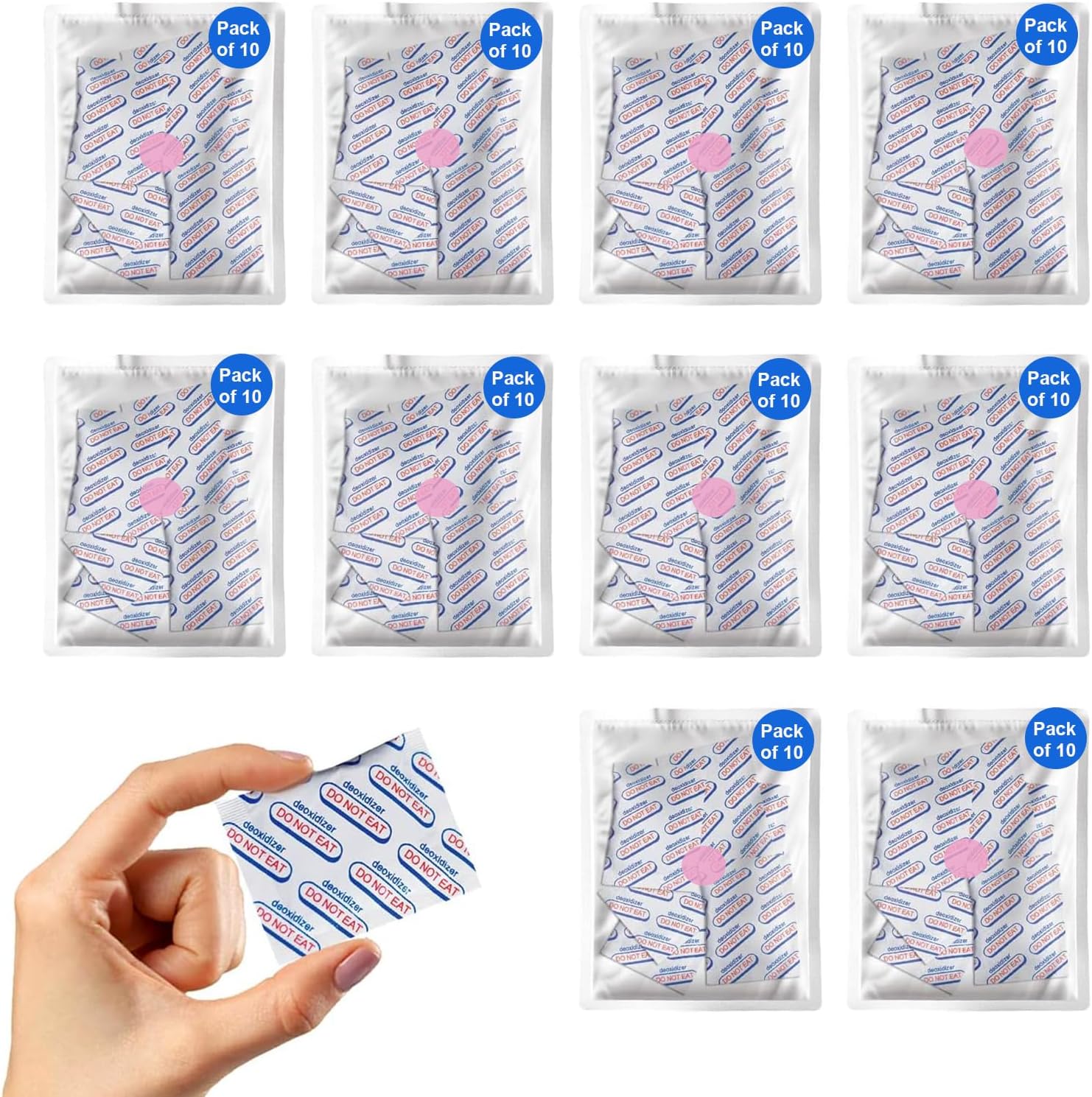 Brensten 50cc oxygen absorbers front view for food preservation.