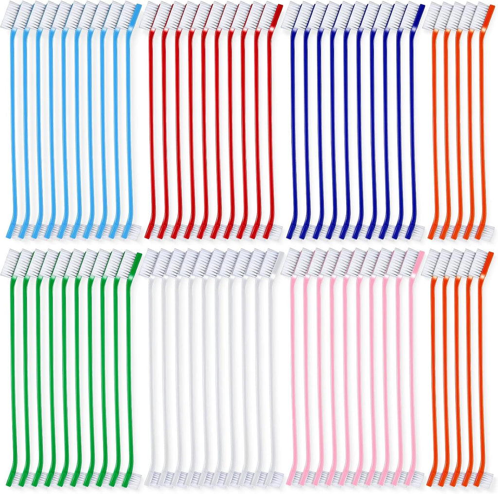 Honeydak dog toothbrush bulk pack front view showing 70 colorful dental brushes.
