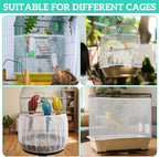 Close up of breathable mesh fabric on bird cage cover