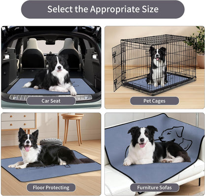 Zlune puppy pads used on a living room sofa for furniture protection