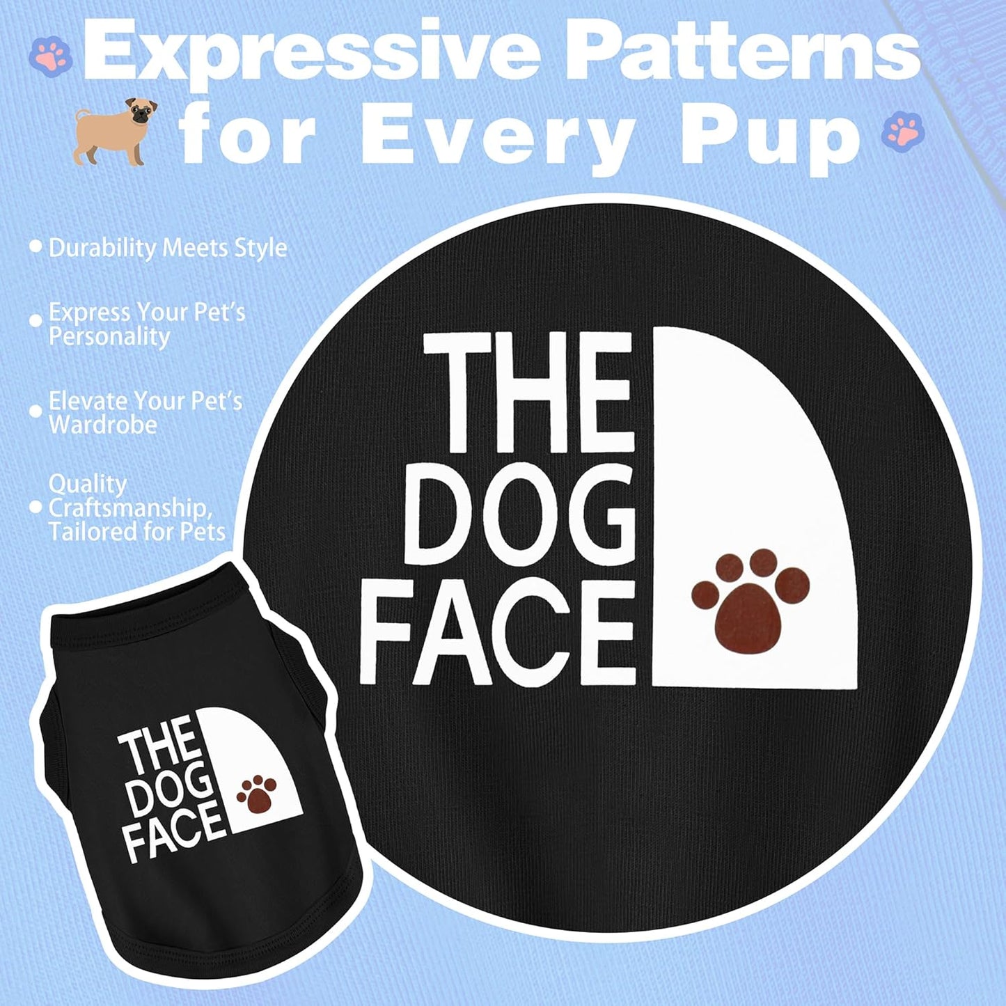 Breathable cotton fabric texture for pet apparel