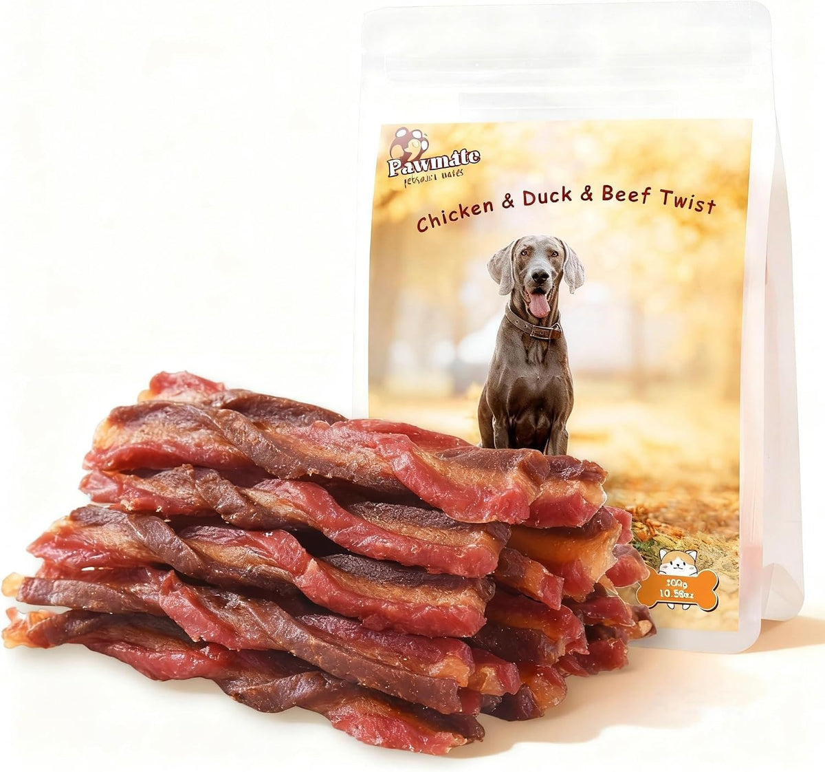 Authentic Pawmate USA imported dog treats packaging