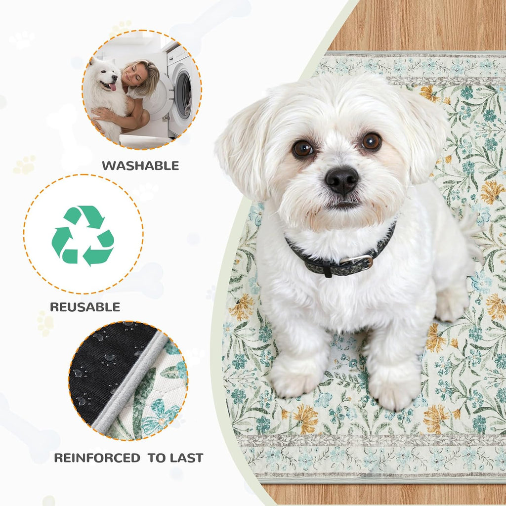 Side profile view of 4-layer absorbent dog pee pad construction