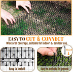Hmdivor 10ft cat scat mat installed in a flower bed