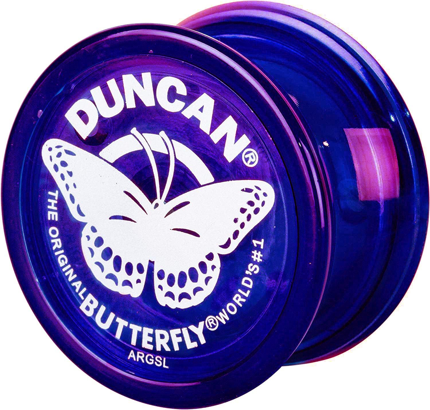 Duncan Toys Butterfly Yo-Yo purple beginner skill toy front view