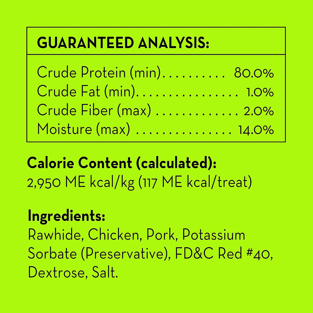 Imported USA pet treats made with real chicken and pork