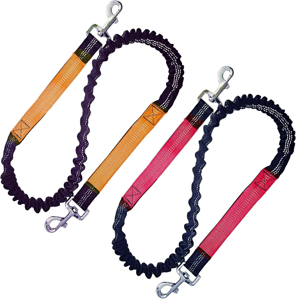 Bungee Dog Leash Extension Attachment 4ft with Double Swivel Clips for Bicycle, RunningReflective Shock Absorbing Lead for Dogs up to 150 lbs (1, Red-Reflective) - Image 10