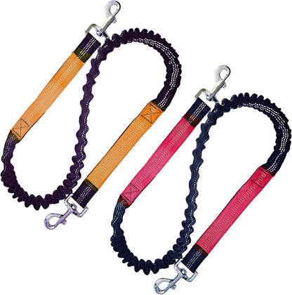 Bungee Dog Leash Extension Attachment 4ft with Double Swivel Clips for Bicycle, RunningReflective Shock Absorbing Lead for Dogs up to 150 lbs (1, Red-Reflective) - Image 10