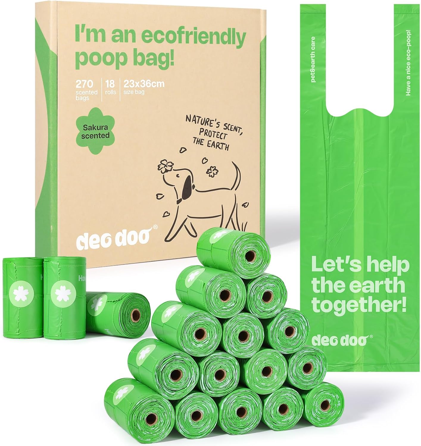 Universal fit pet waste rolls inside standard dispenser