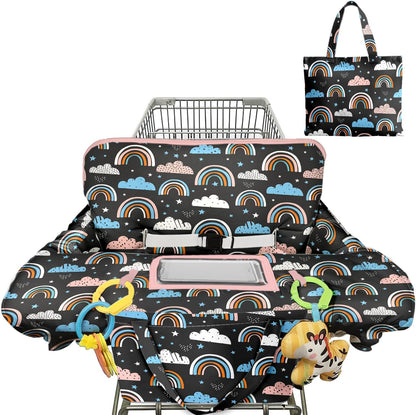 Polovillae 2-in-1 baby shopping cart cover front view