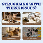 Natural laxative liquid for pets with dandelion root and probiotics ingredients