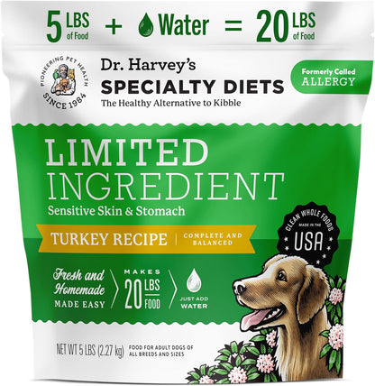 Dr. Harvey's Specialty Diet Limited Ingredient - Dog Food for Dogs with Sensitivities - Turkey Recipe (Trial Size, 5.5 oz) - Image 9
