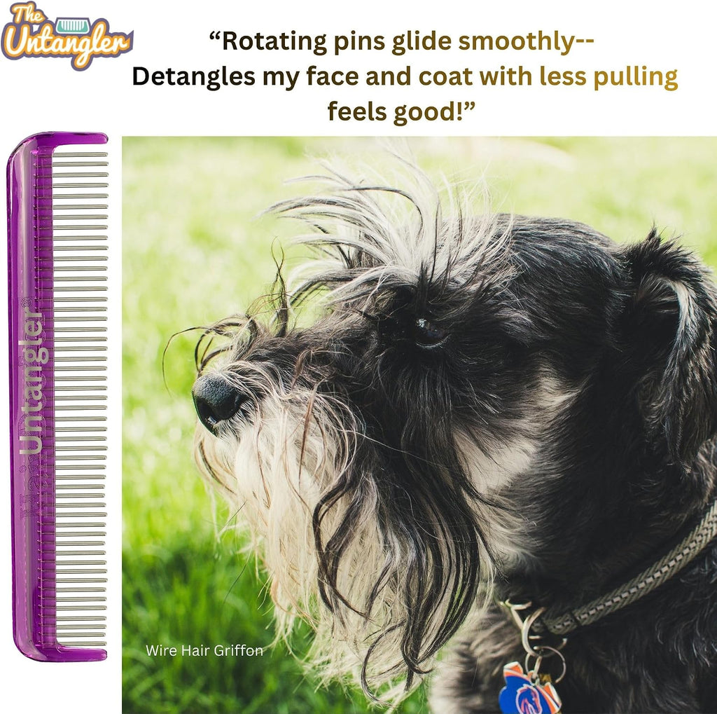 Untangler pet comb packaged and ready for safe storage