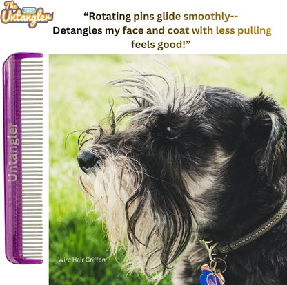 Untangler pet comb packaged and ready for safe storage