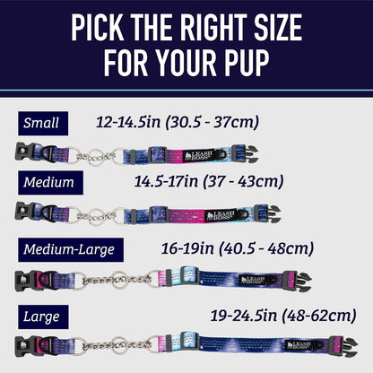 Leash Boss imported pet collar showing separate leash loop and identification tag rings